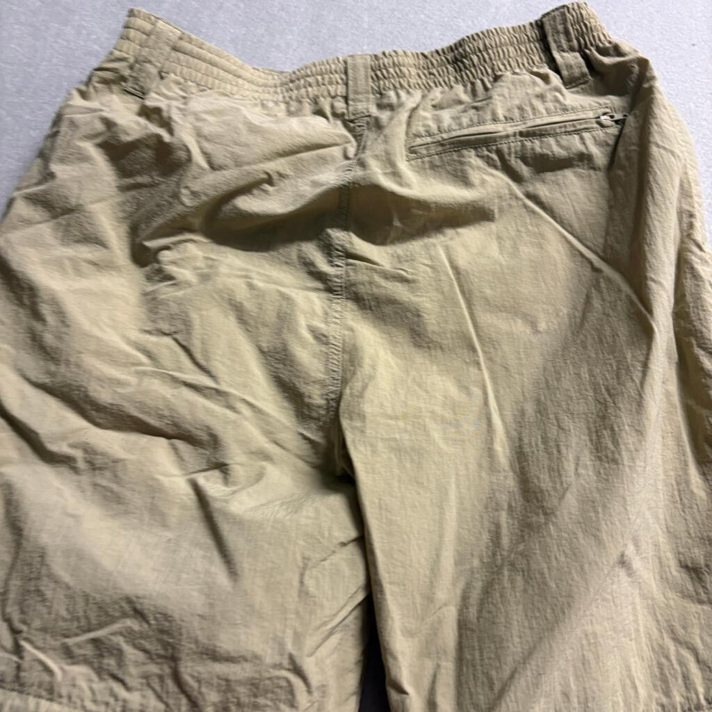 Rugged Exposure Convertible Cargo Pants Womens Medium Green Beige Hiking Outdoor