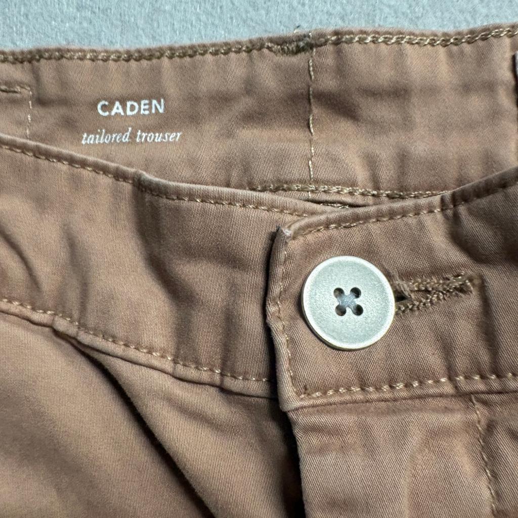 AG Adriano Goldschmied Caden Tailored Trouser Pants Womens 27R Brown Stretch
