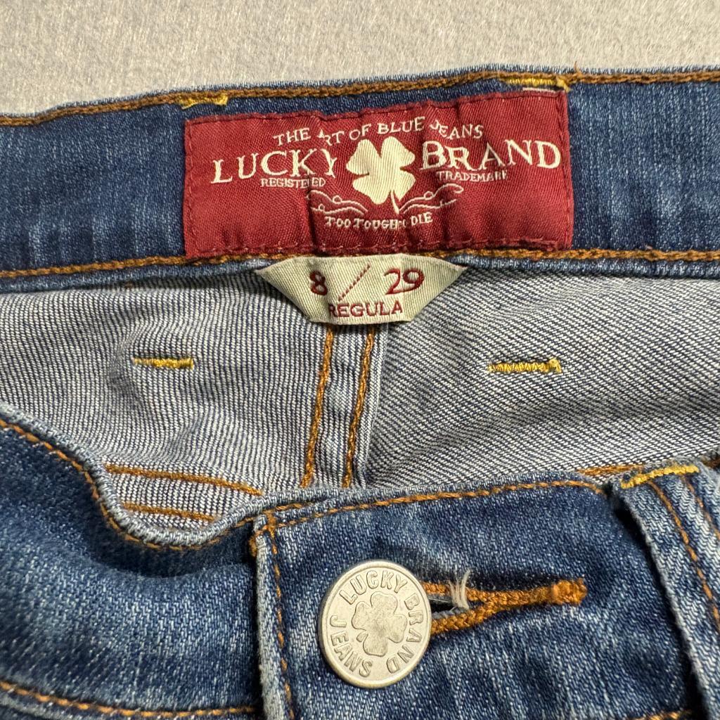 Lucky Brand Sofia Straight Jeans Womens Size 8 29 Regular Blue Denim Stretch