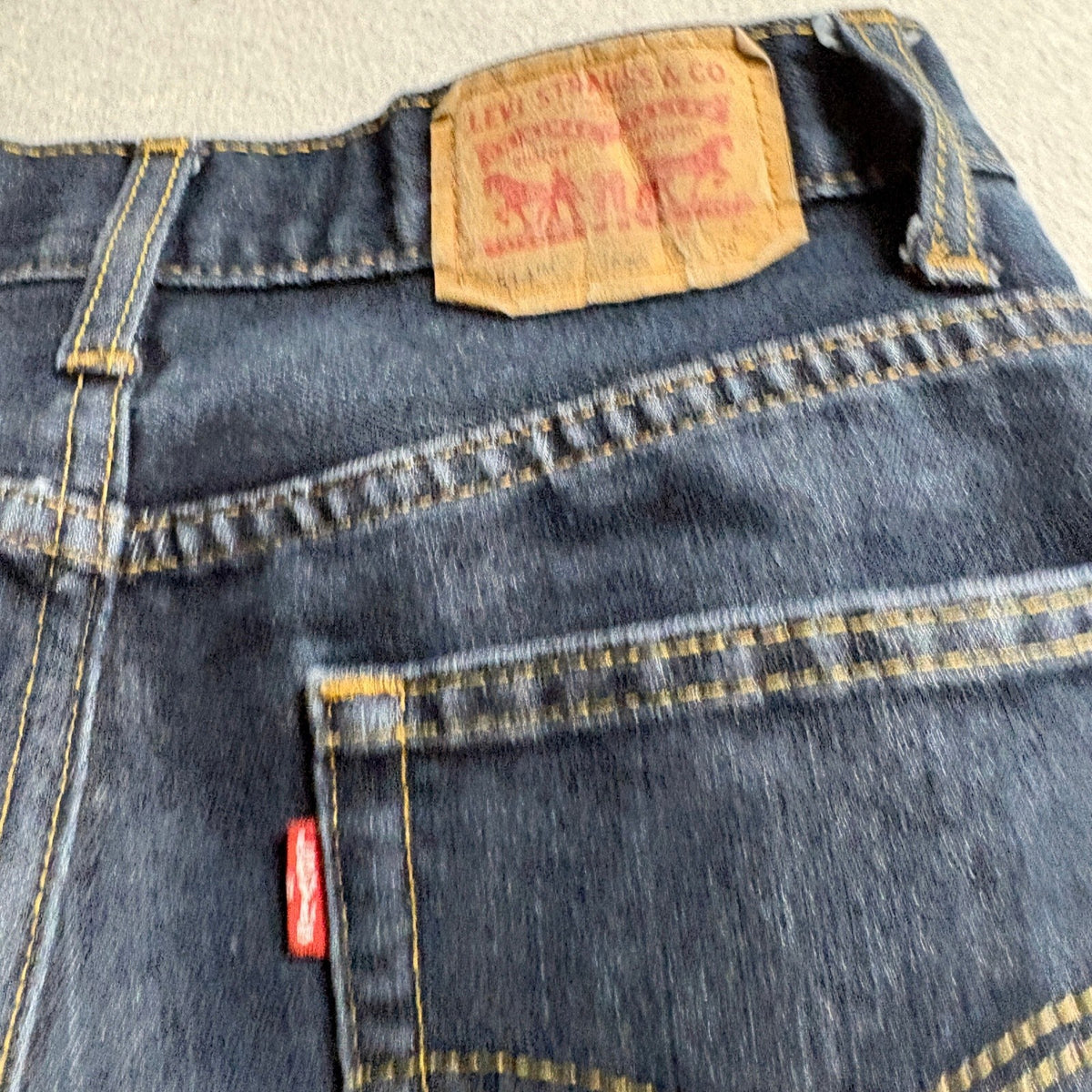 Levis 514 Straight Jeans Boys Size 16 Reg W28 L28 Dark Wash Blue Denim