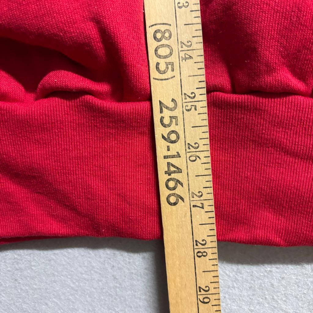 Vintage Fruit of the Loom Sweatshirt Mens XL Red Short Sleeve Blank USA Made