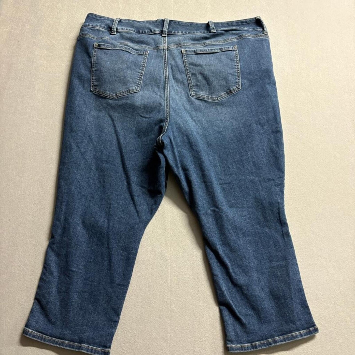 Torrid Crop Jegging Jeans Womens Plus Size 24 Blue Denim Super Soft Stretch