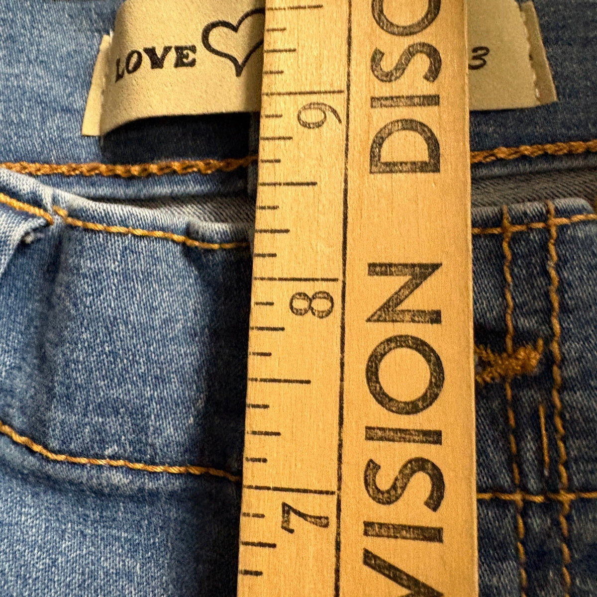 Love Trends Cargo Jeans Womens Size 3 Blue Denim Wide Leg High Rise Y2K Style