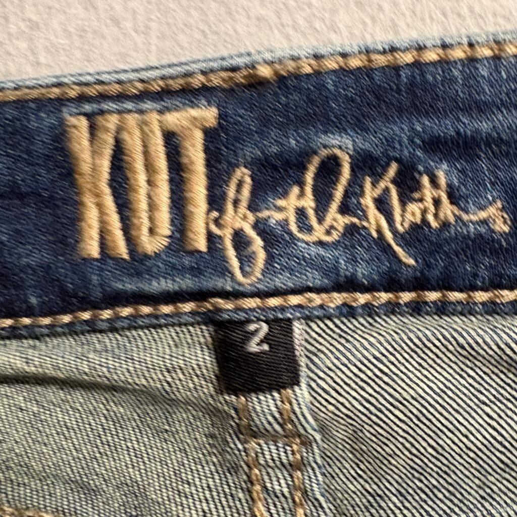 Kut from the Kloth Katy Boyfriend Jeans Womens Size 2 Blue Denim Flap Pocket