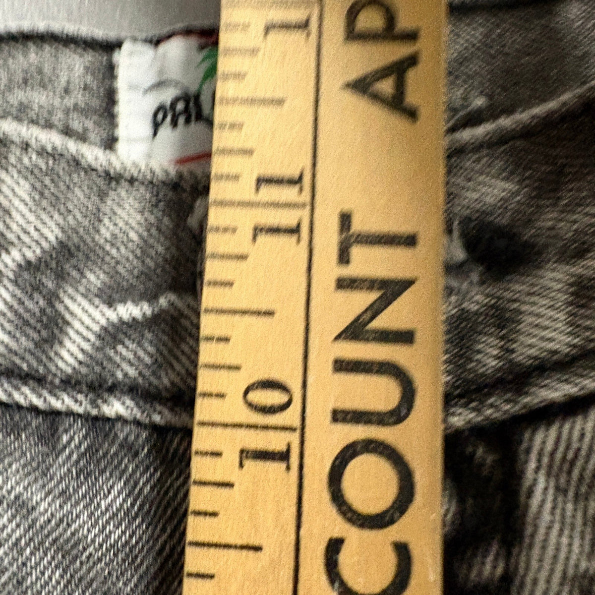Vintage Palmetto's Acid Wash Jeans Womens Size 9 High Waist Tapered Leg Gray 80s