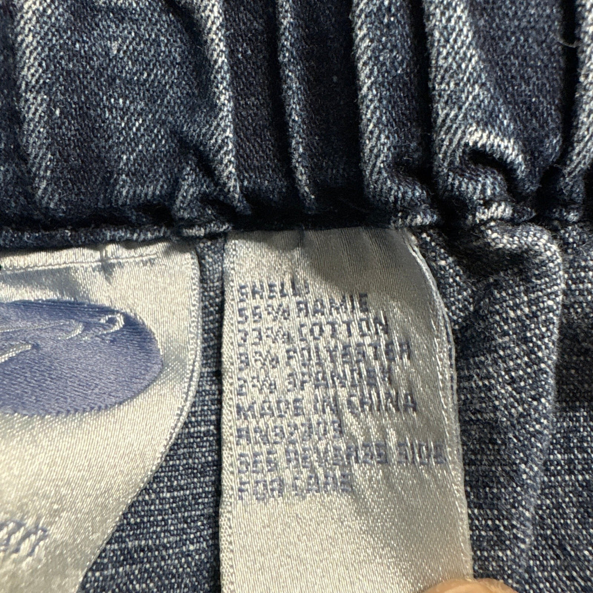 DG2 Diane Gilman Elastic Waist Jeans Womens Size M Medium Blue Denim Straight