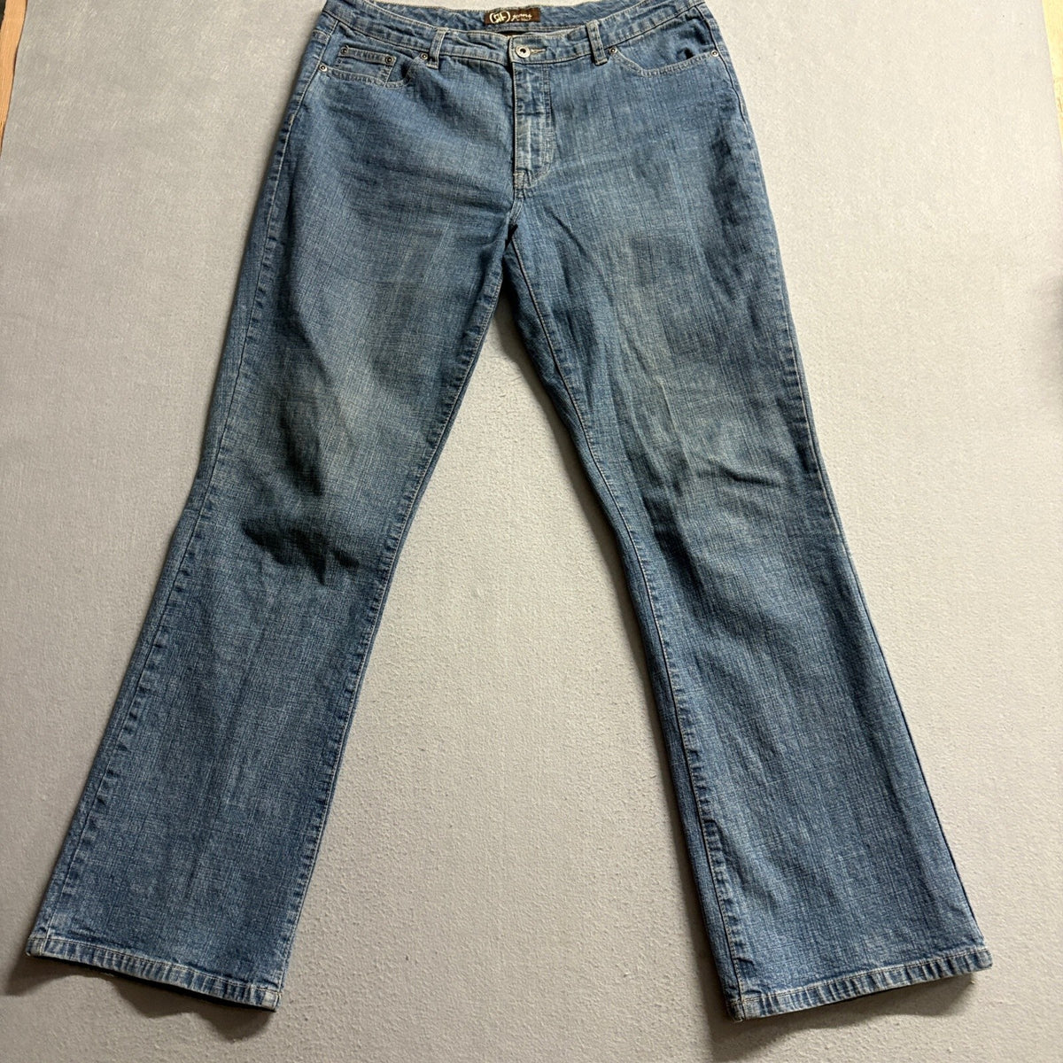 Rafaela RF Jeans Womens Size 10 Medium Wash Stretch Denim Straight Leg Pants