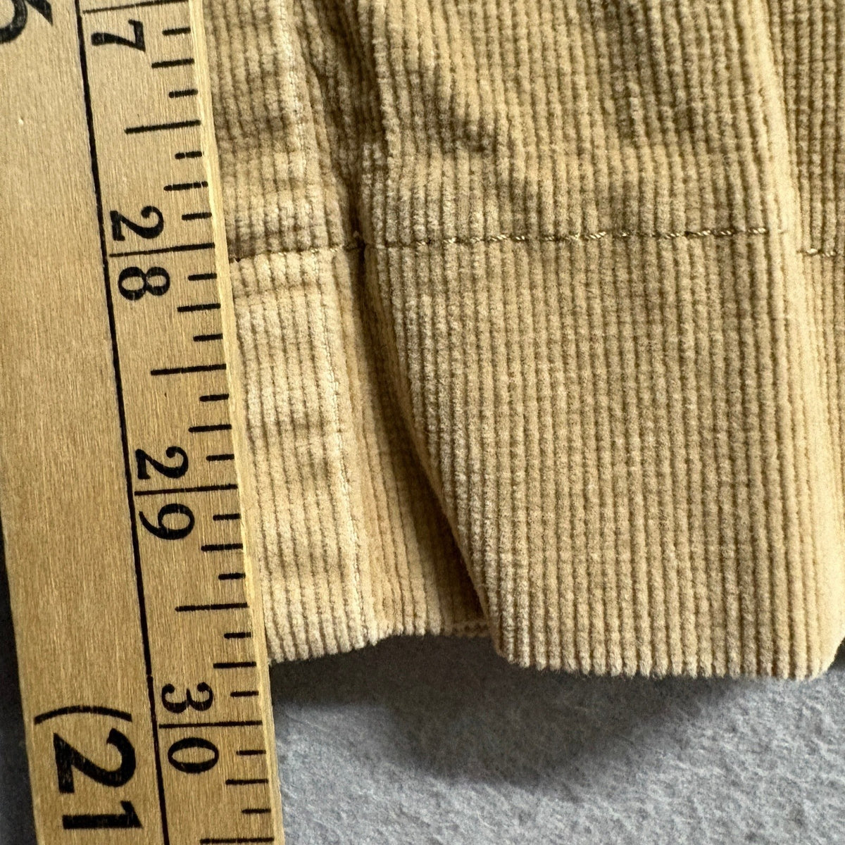 Venezia Corduroy Pants Womens 18 Average Tan Brown Stretch Bootcut Corduroy
