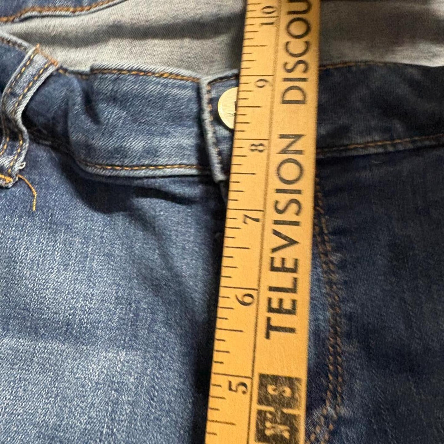Kut from the Kloth Baby Bootcut Jeans Womens 14S Blue Denim Stretch Flawed
