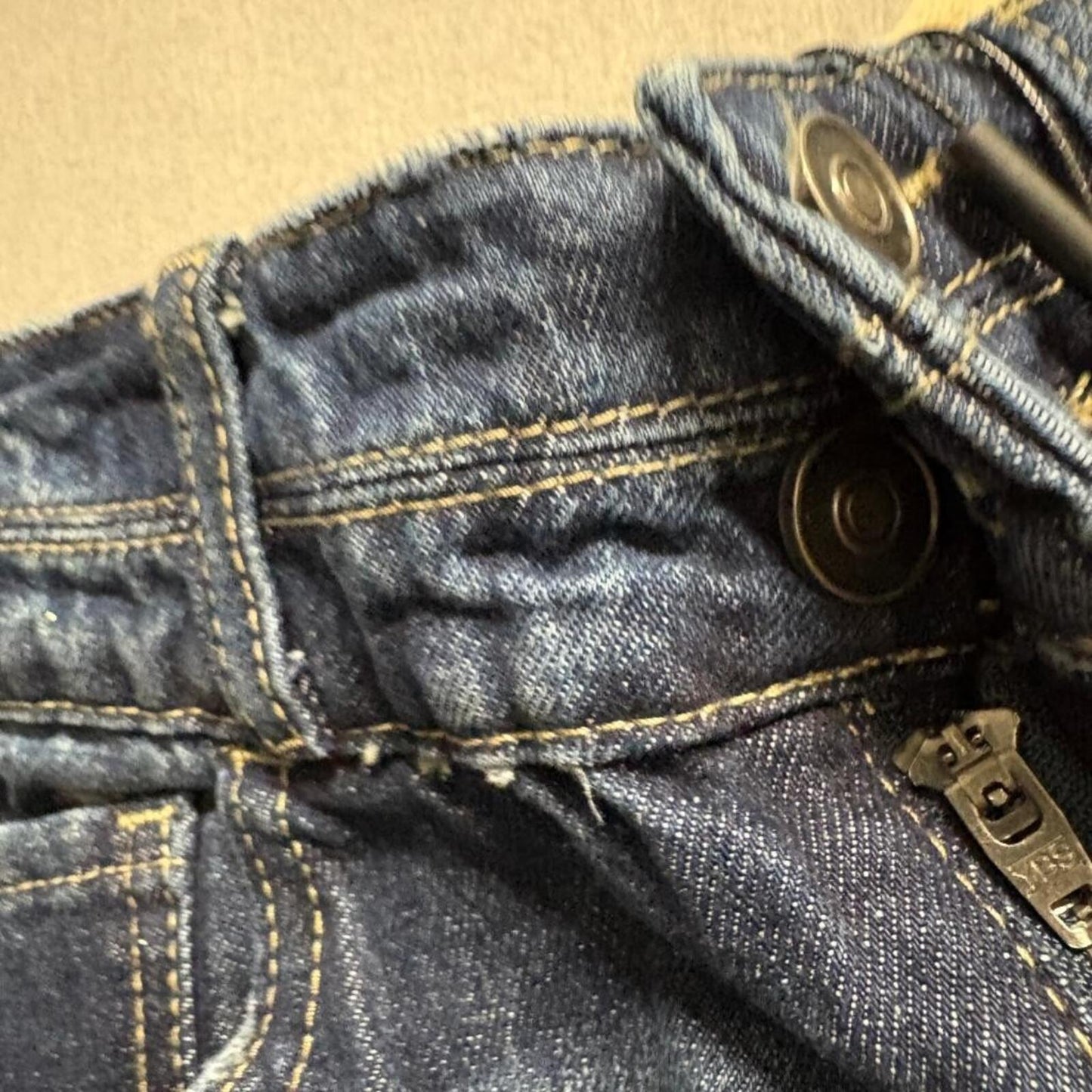 Fashion Nova All Tied Up Straight Leg Jeans Womens Size 1 Dark Wash Denim Cotton
