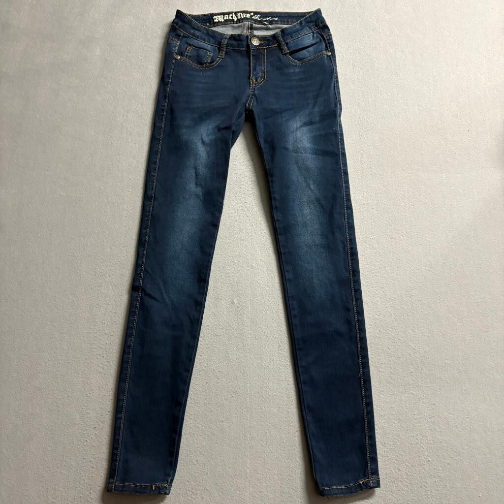 Machine Nouvelle Mode Skinny Jeans Womens 27 Dark Wash Stretch Denim Blue