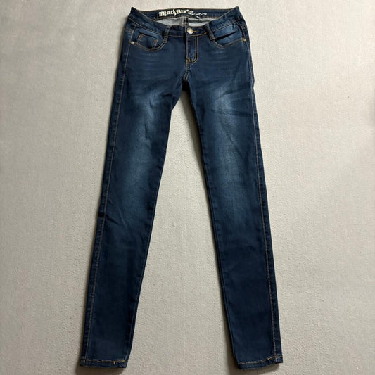 Machine Nouvelle Mode Skinny Jeans Womens 27 Dark Wash Stretch Denim Blue
