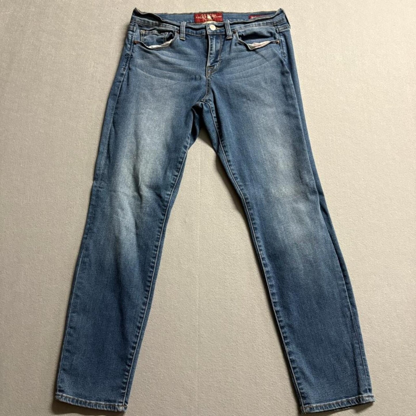 Lucky Brand Sofia Skinny Jeans Womens Size 8 29 Ankle Blue Denim Medium Wash