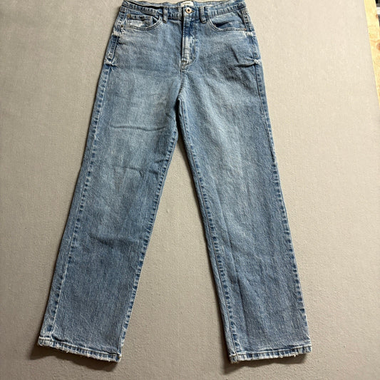 Kensie Jeans Womens 8/29 The Mila Ultra High Rise Straight Leg Blue Denim