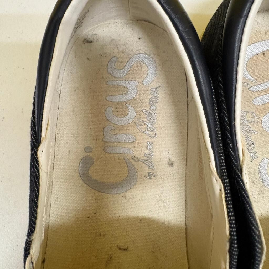Circus by Sam Edelman Fries B4 Guys Slip On Shoes Womens Size 10 Black Denim
