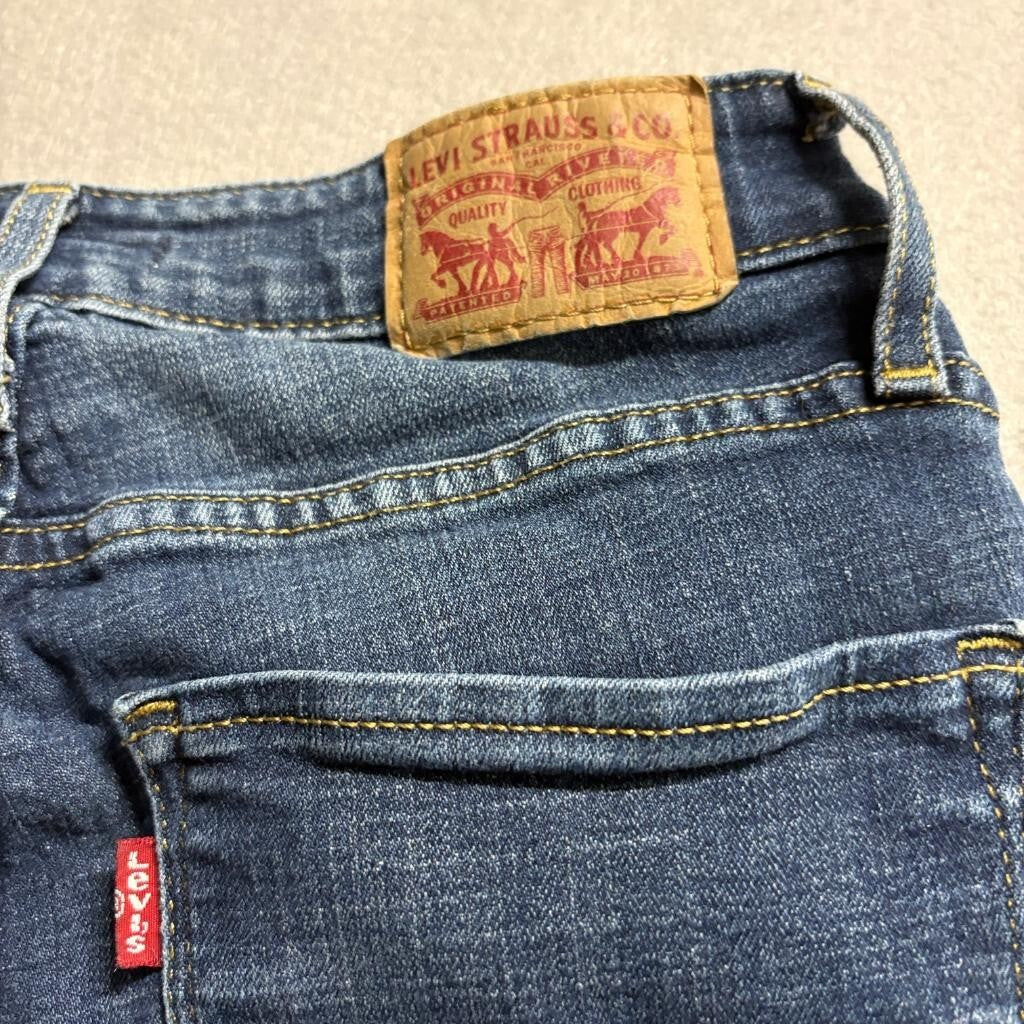 Levis 721 High Rise Skinny Jeans Womens 27x30 Blue Denim Stretch Pants