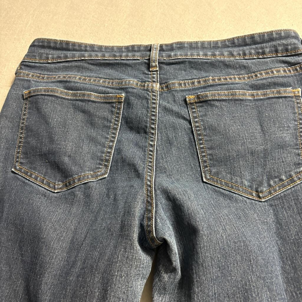 Old Navy The Diva Jeans Womens 12 Regular Dark Wash Blue Denim Stretch Straight
