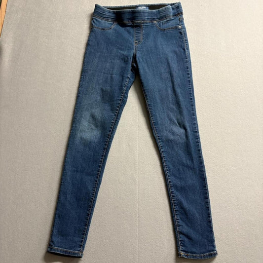 Old Navy Rockstar Mid Rise Pull On Jegging Jeans Womens Size 8 Regular Blue