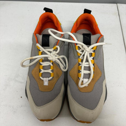 Puma Thunder Spectra Mens Size 12 Grey Orange Yellow Chunky Dad Shoes 367516-02