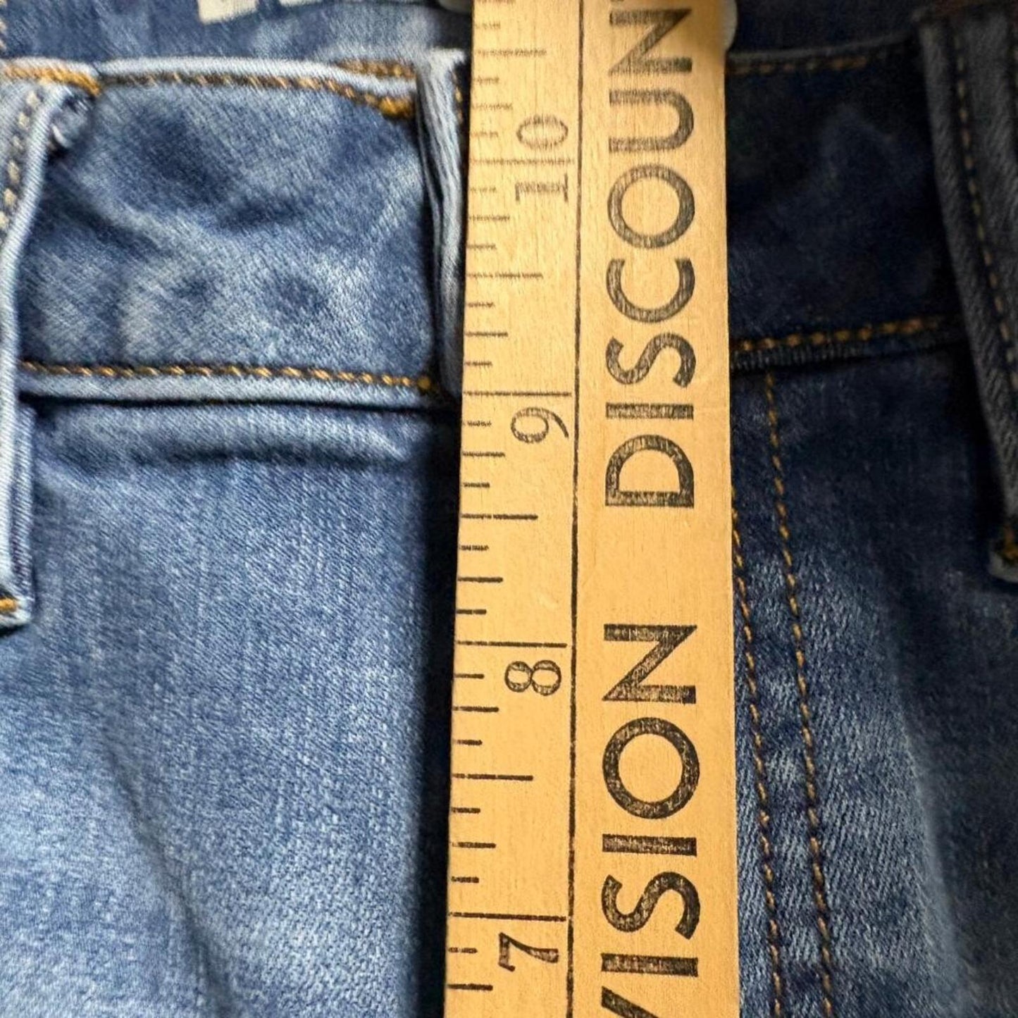 Lands End Mid Rise Curvy Bootcut Jeans Womens Size 6 Tall Blue Denim Stretch