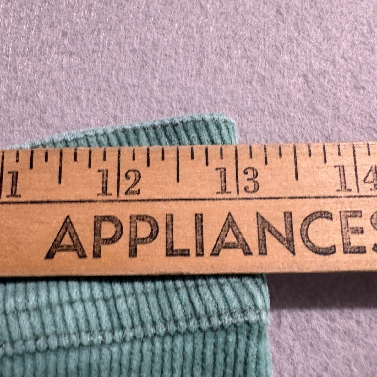 Miss Love Green Corduroy Wide Leg Pants Womens Size S Raw Hem High Rise Patch