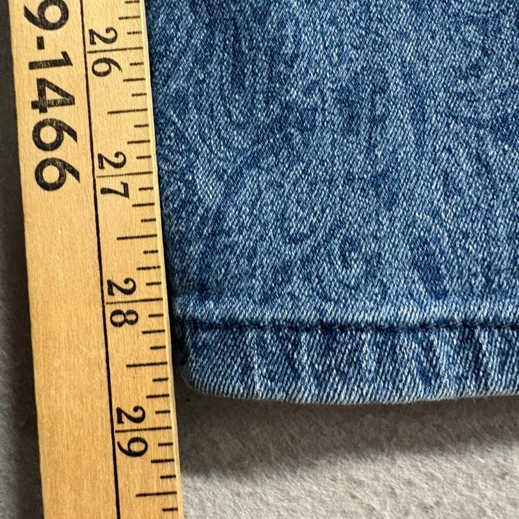 Gloria Vanderbilt Amanda Jeans Womens 10 Blue Paisley Print Denim Straight Leg