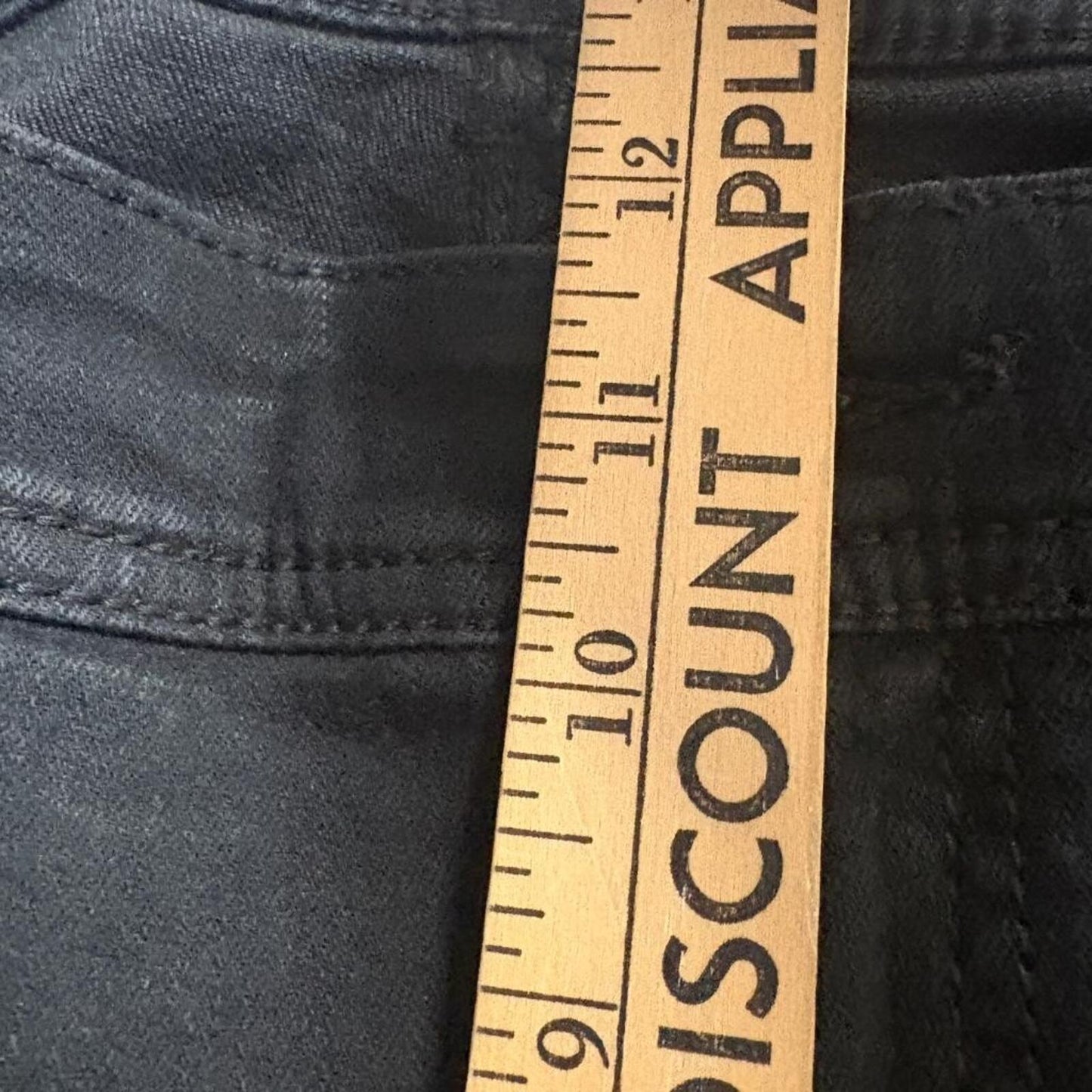 INC International Concepts Bootcut Jeans Womens 24W Black Denim Slim Tech Fit