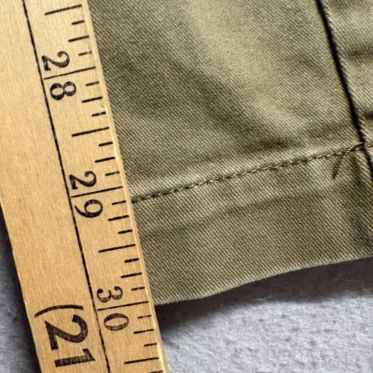 Everlane Chino Pants Mens 32x32 Green Olive Casual Slim Fit Flat Front Cotton