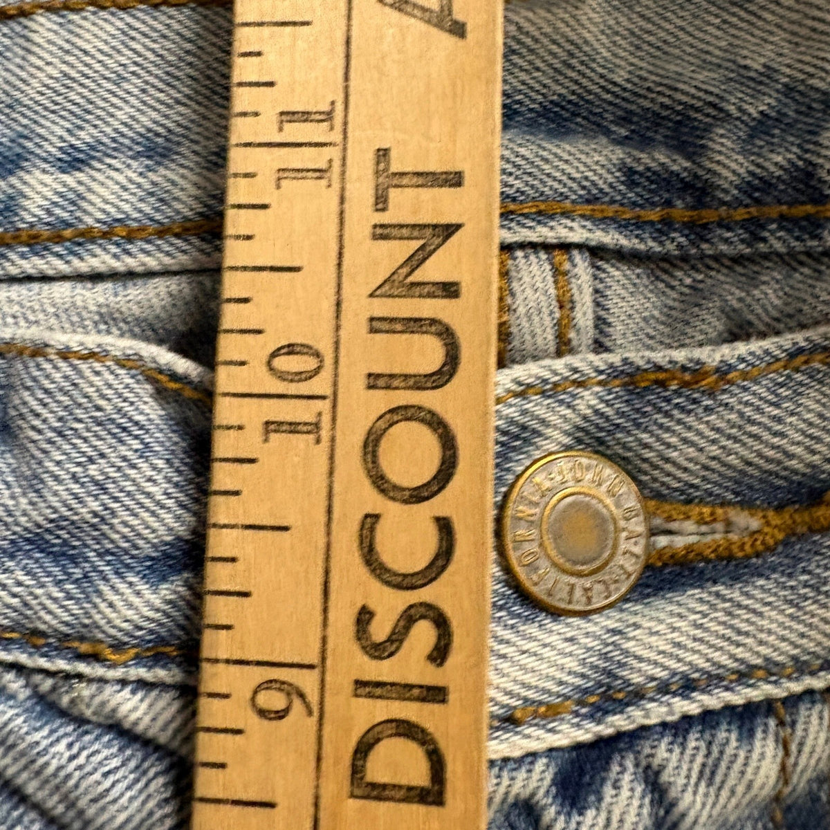 J Galt Brandy Melville Cargo Jeans Womens Size S Light Wash Wide Leg High Rise