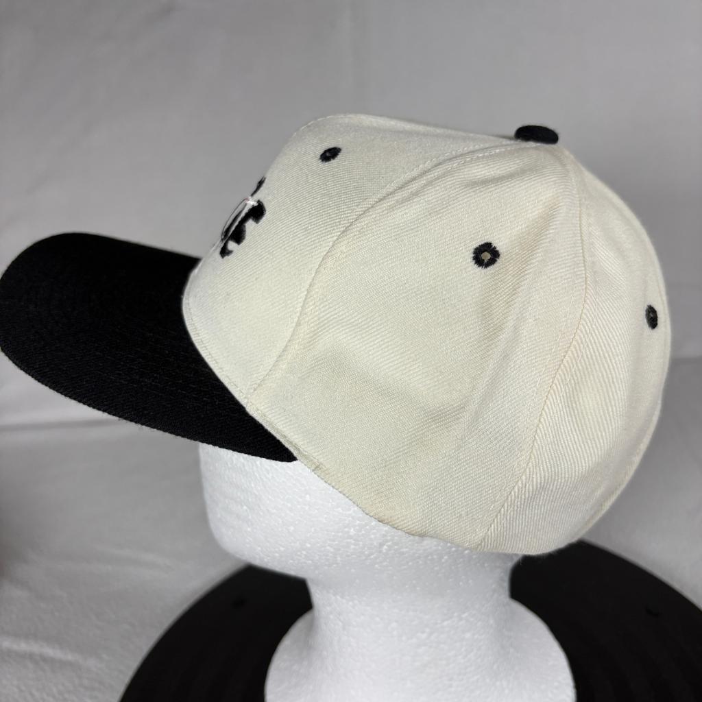 Vintage Nike Air Just Do It Snapback Hat Cap USA Wool Blend White Black Korea