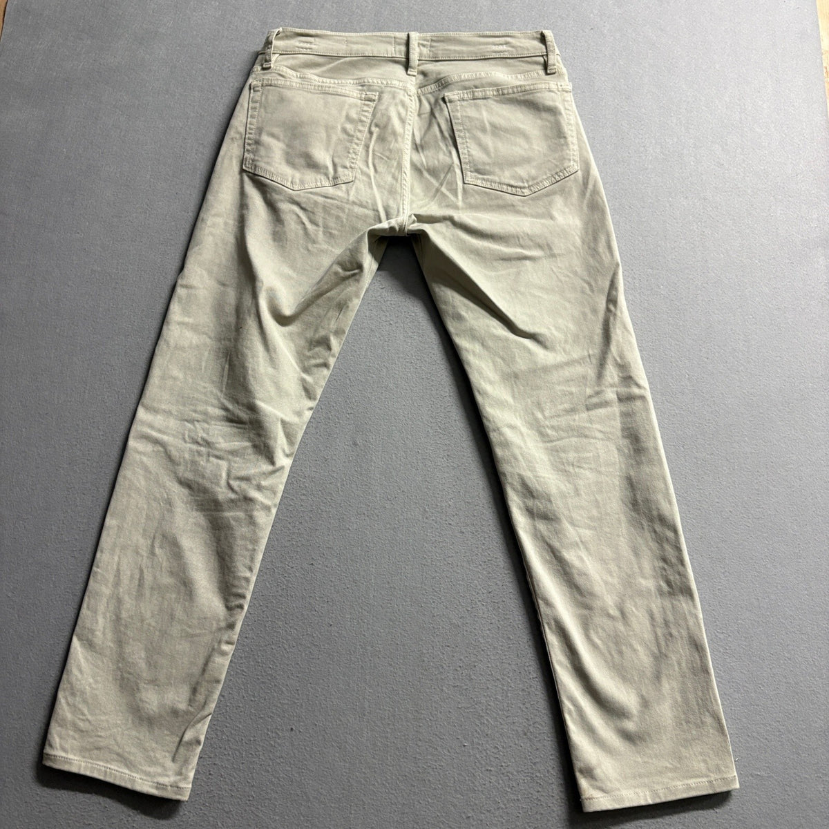 Frame L'Homme Slim Jeans Mens 31 Milk Beige Lyocell Blend Stretch Pants LMH870