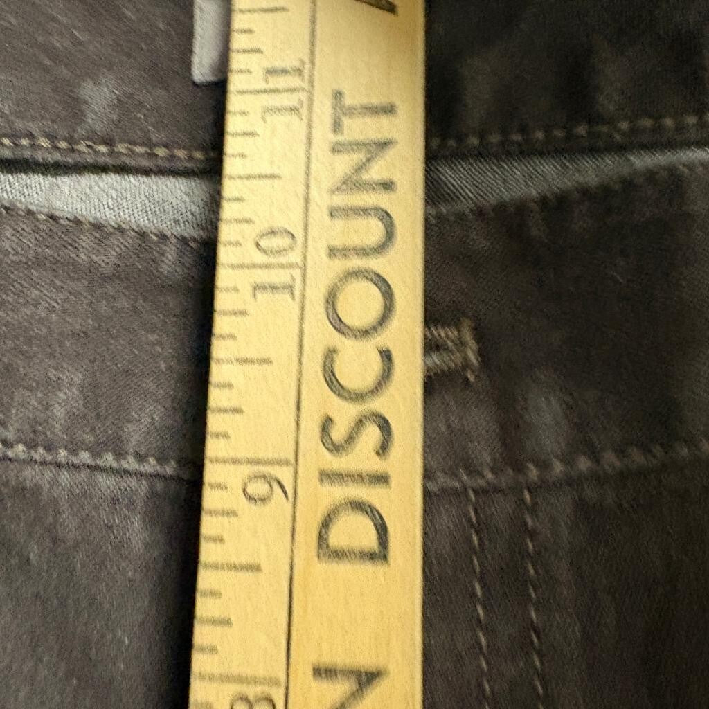 J.Jill Denim Slim Leg Jeans Womens 16 Brown Stretch Cotton Lycra Mid Rise