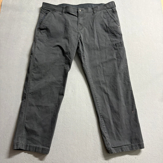 Weatherproof Mens Stretch Utility Pants Size 40x30 Grey Shadow Cargo Chino Work