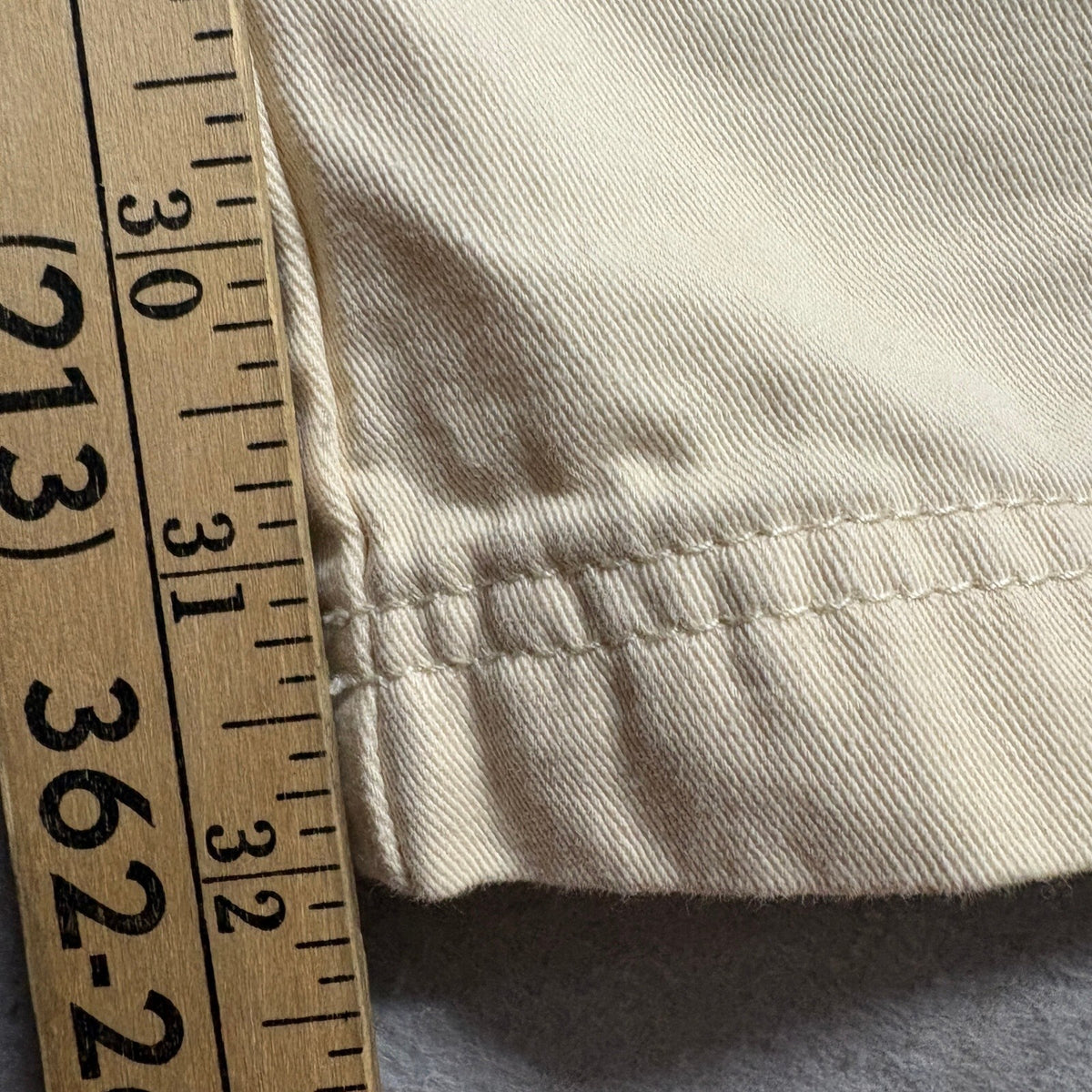 PrettyLittleThing Wide Leg Jeans Womens US 0 Stone Beige Cream Denim NWT