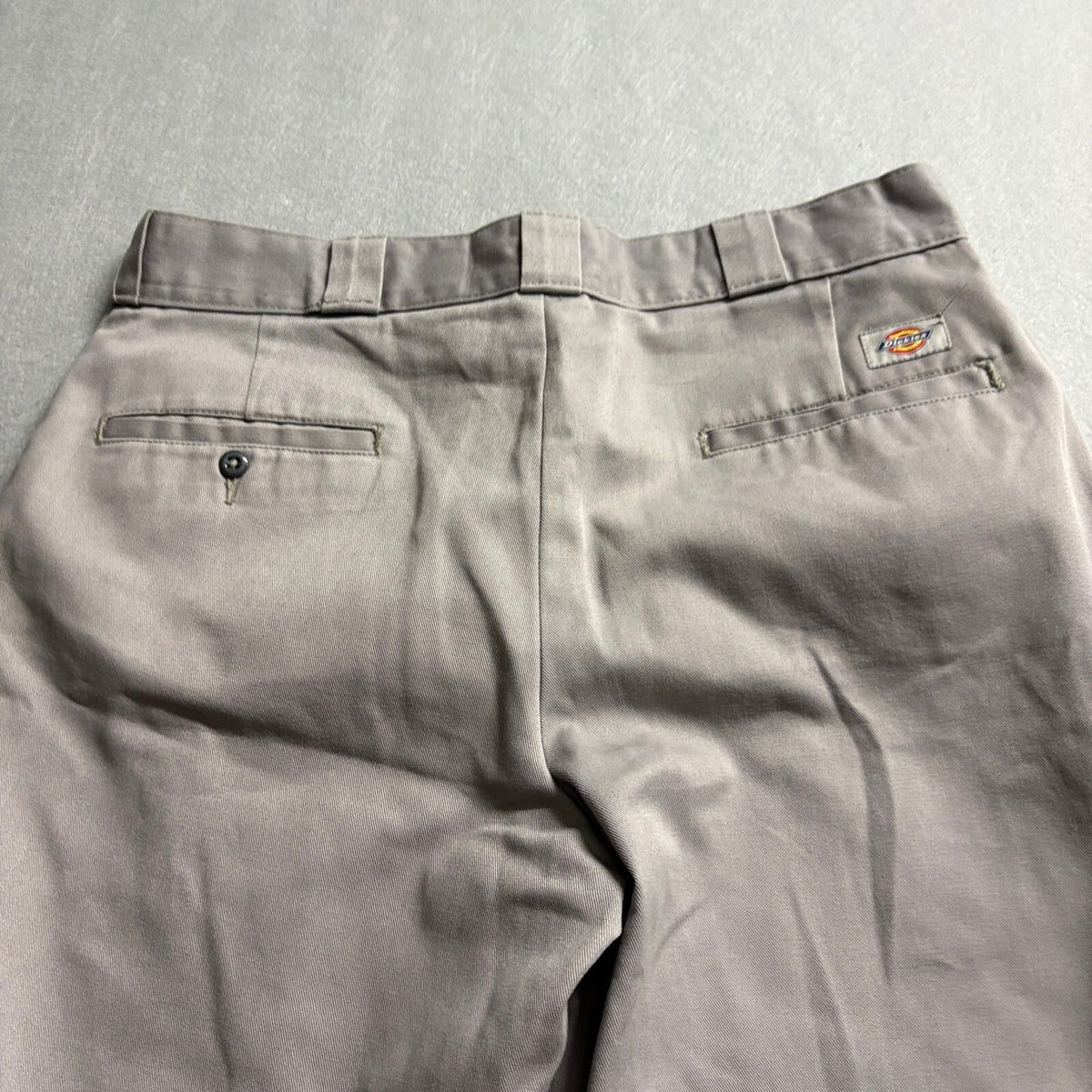 Dickies 874 Original Fit Work Pants Mens 36x30 Silver Gray Chino Twill Trousers