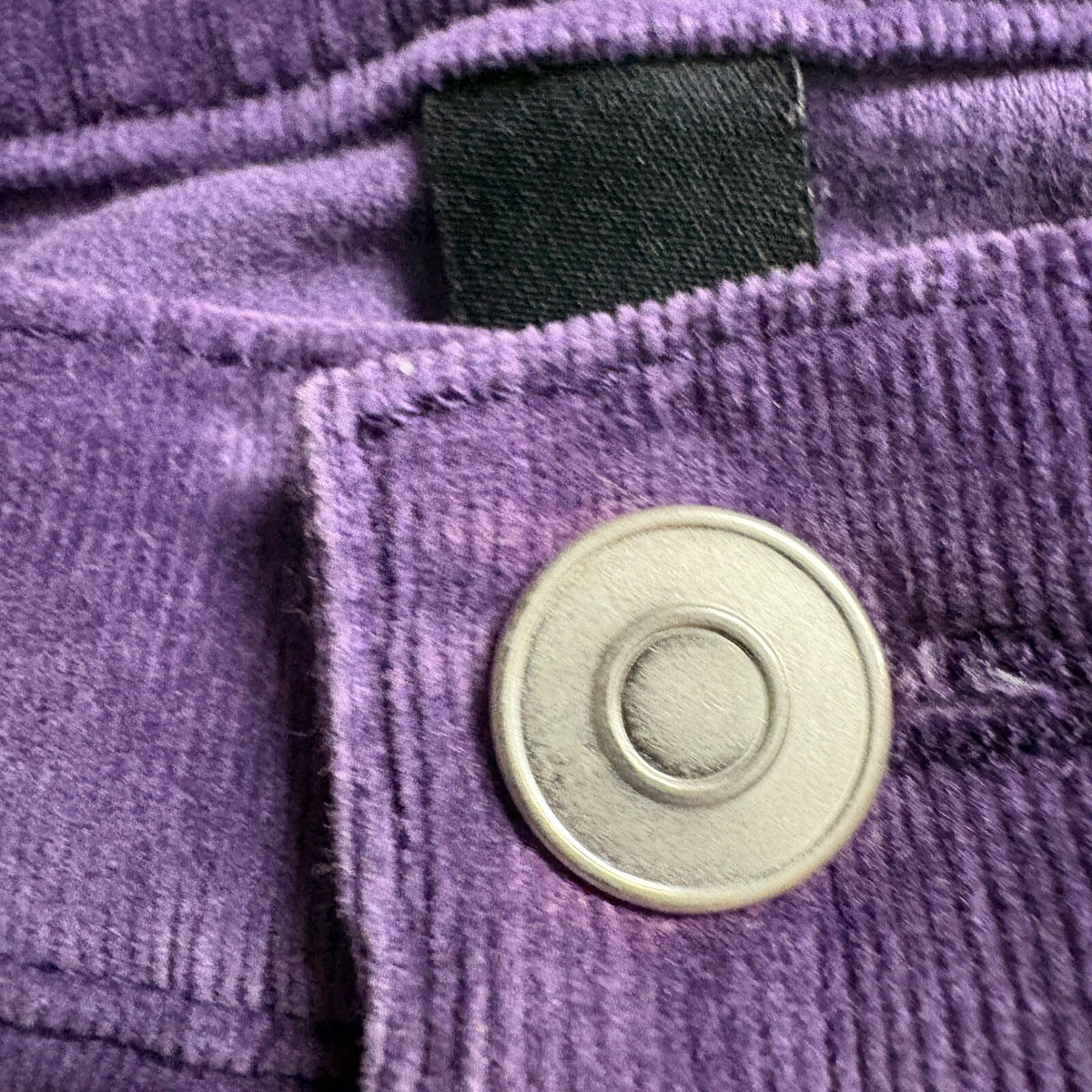 Fashion Nova Womens Purple Corduroy Flare Pants Button Fly Front Pocket Size