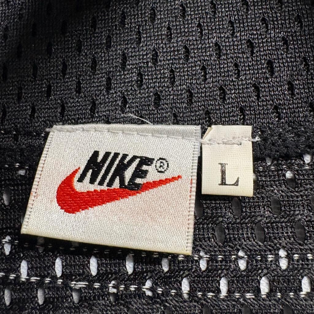 Vintage Nike Mesh Baseball Jersey and Shorts Set Mens Large Black White 90s Y2K