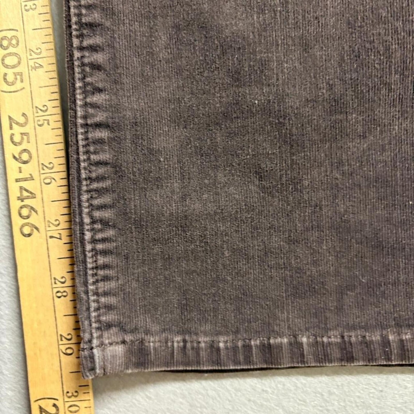 Calvin Klein Jeans Corduroy Pants Womens 10 Brown Straight Leg Stretch Mid Rise
