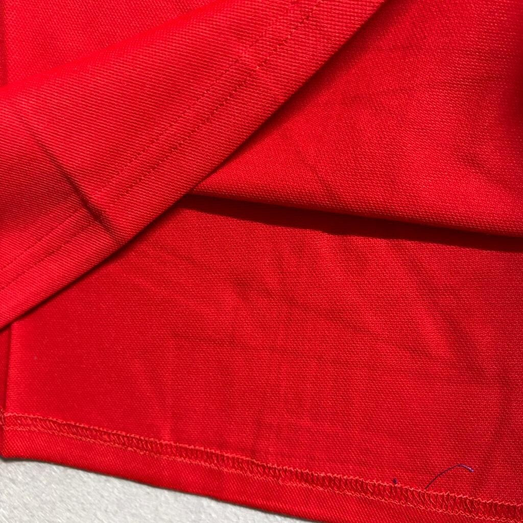 Swiss Leatherware Polo Shirt Mens XL Red Short Sleeve Swiss Cross Logo