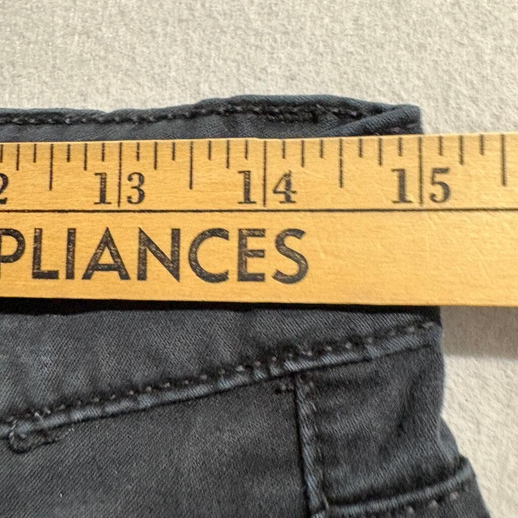 Joe's Jeans Womens 28 Black Skinny Jeans Multi Zip Pockets Stretch Denim