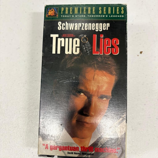 True Lies VHS Arnold Schwarzenegger James Cameron Premiere Series Fox Video