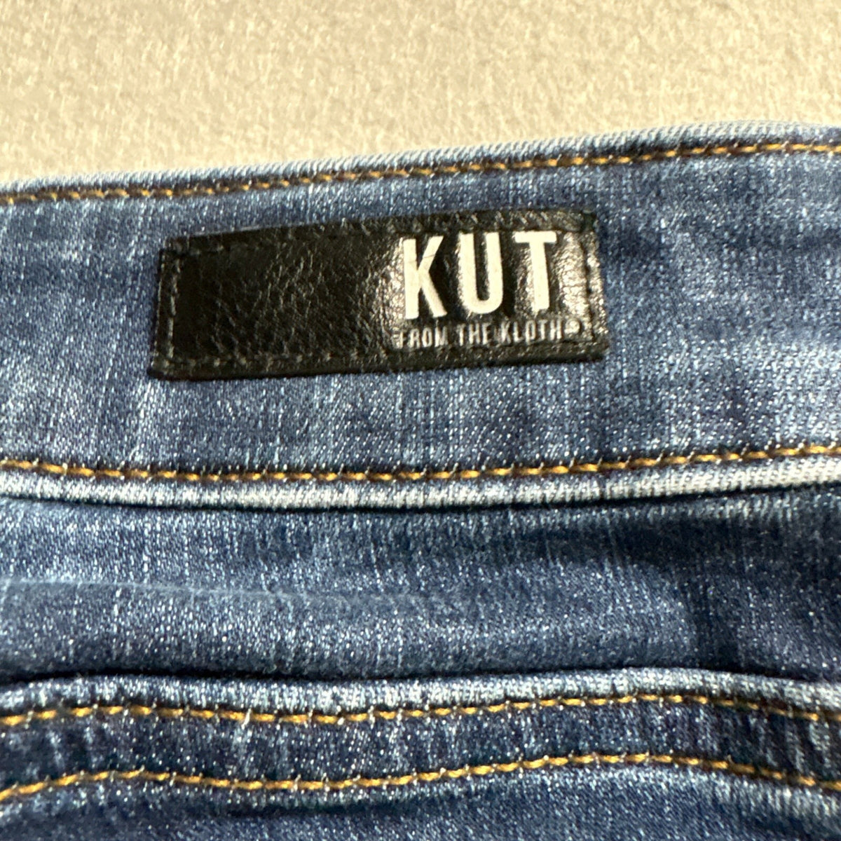 KUT from the Kloth Skinny Jeans Womens 4 Blue Ankle Raw Raw Hem Stretch Denim