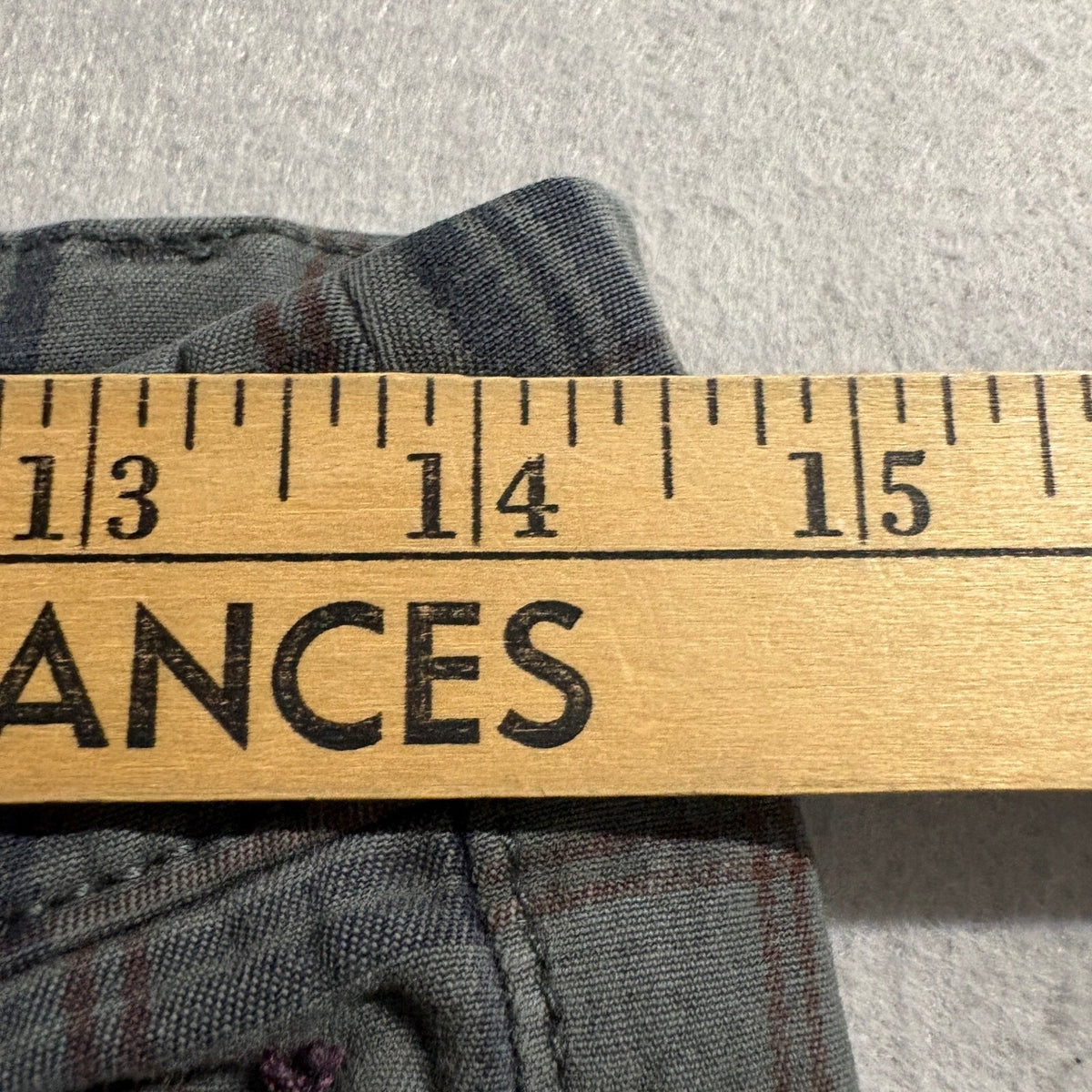 Pilcro and the Letterpress Plaid Pants Size 26 Gray Cotton Stretch Chino Cords