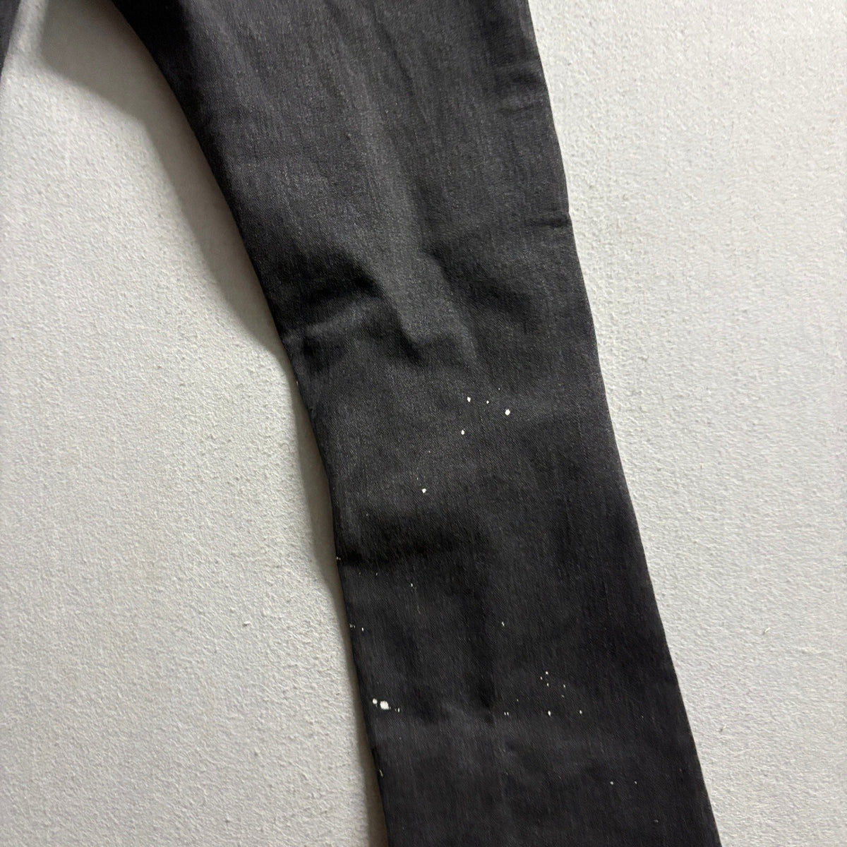 Fashion Nova Novamen Distressed Patchwork Jeans Mens 32 Black Stretch Denim