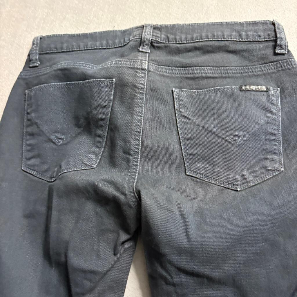 Hudson Nico Super Skinny Midrise Jeans Womens 29 Gray Denim Stretch