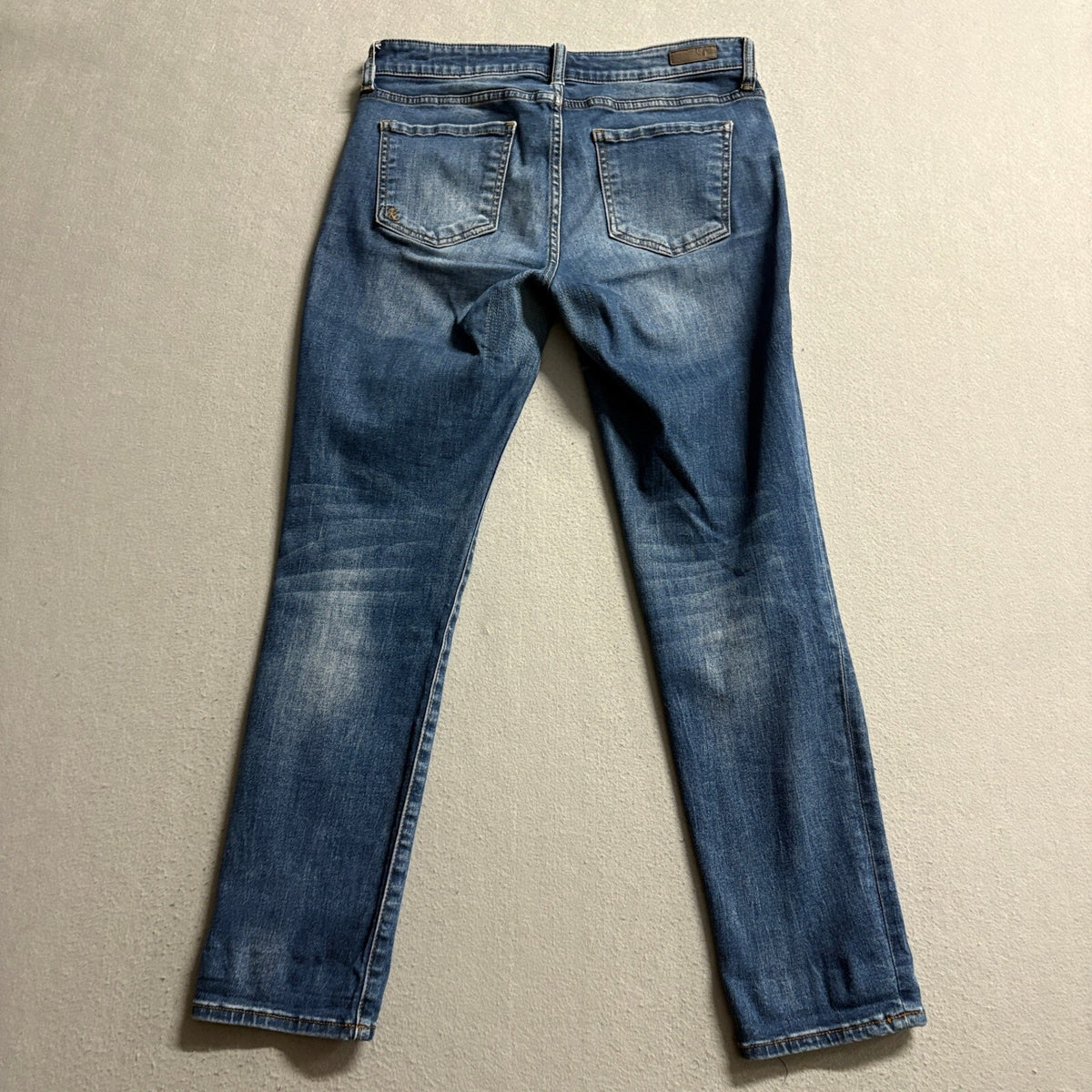 KUT From The Kloth Jeans Womens 4P Blue Denim Straight Leg Medium Wash Stretch