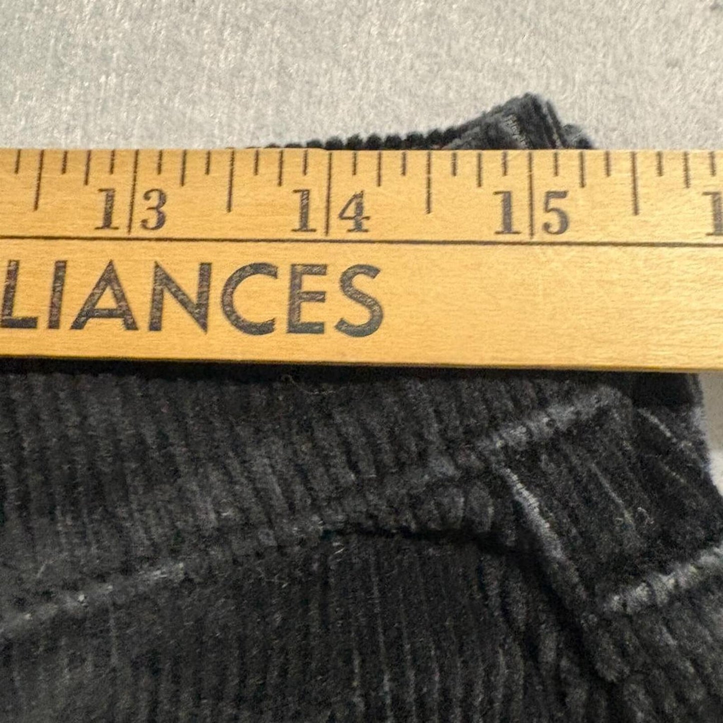 Universal Thread Corduroy Pants Womens 10/30R Black Relaxed Wide Leg High Rise