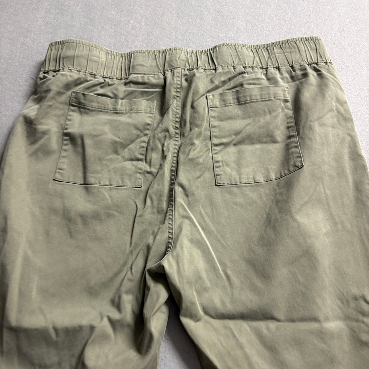 Buffalo David Bitton Womens Jogger Pants Large Green Lyocell Stretch Cargo