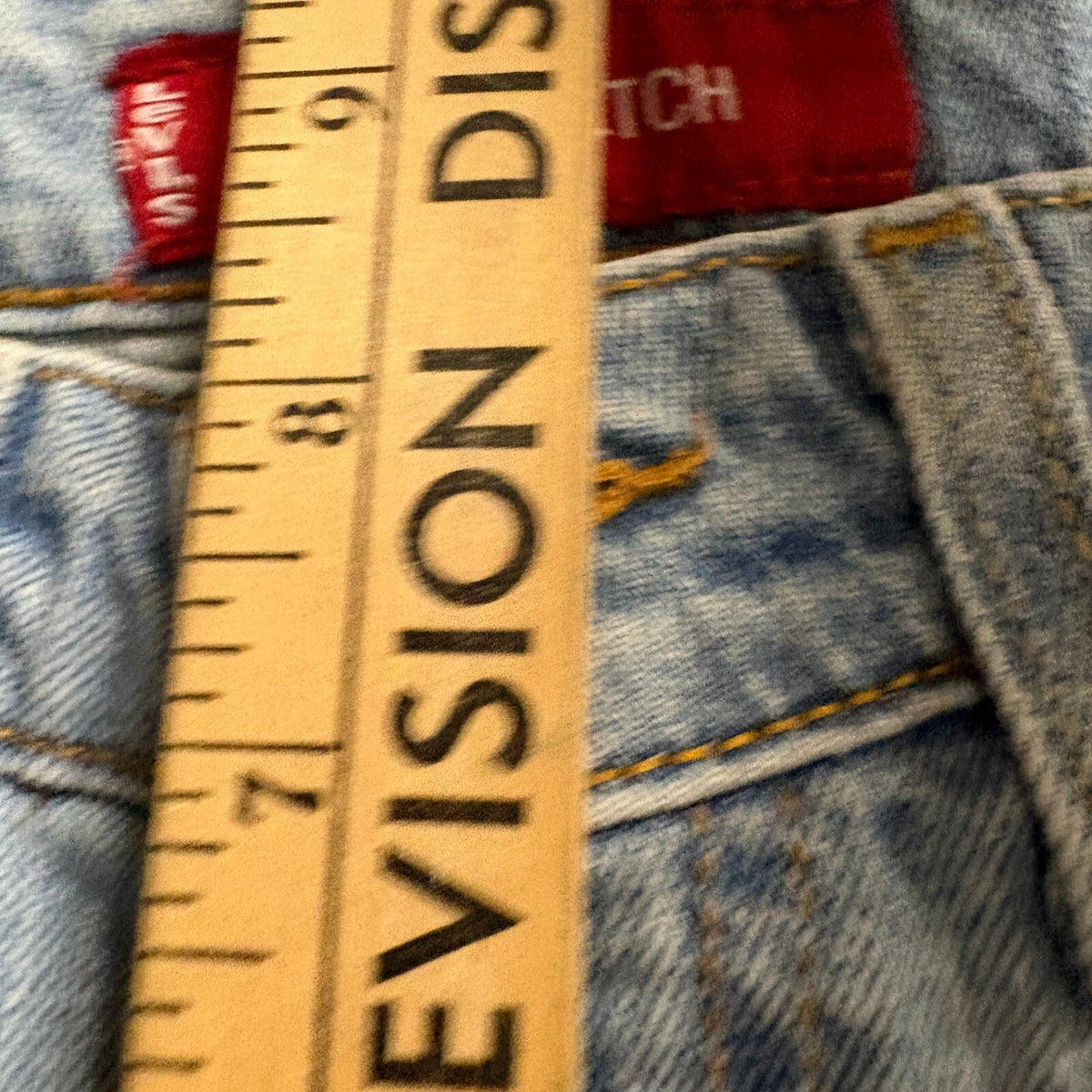 Levis 519 Low Flare Jeans Juniors Size 3 L Blue Denim Low Stretch Y2K