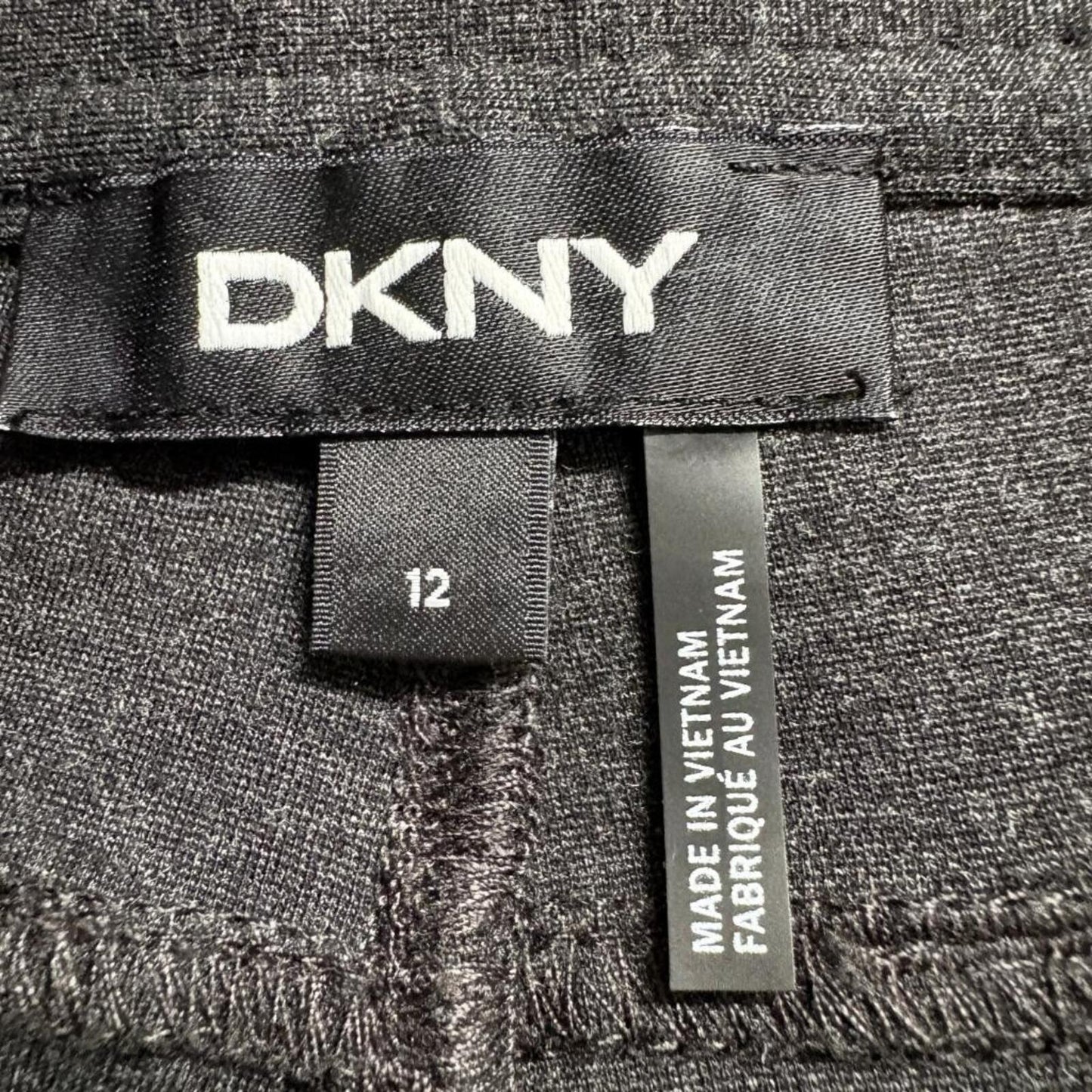 DKNY Pants Womens Size 12 Gray Straight Leg Stretch Casual Comfort Trousers